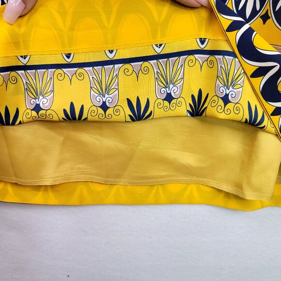 J. Crew Preppy Tribal Paisley Scroll Shift Dress 3/4 Sleeve Size 8 - Picture 5 of 11